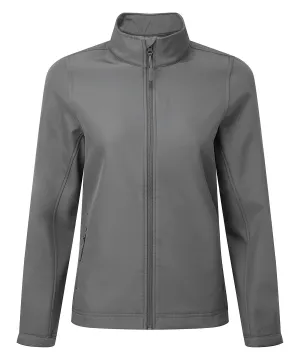 Womens Windchecker® printable and recycled softshell jacket | Dark Grey
