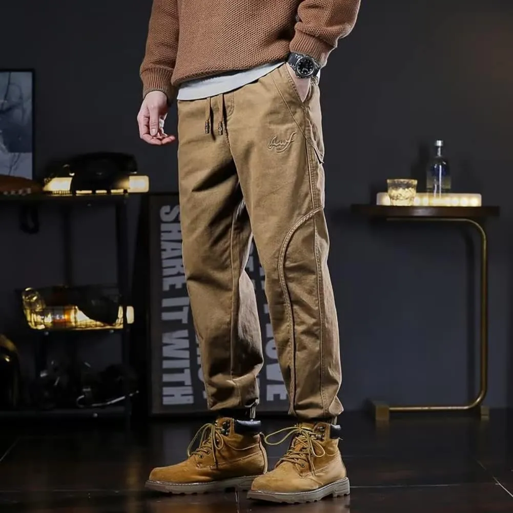 XYGJZ Men's Casual Cargo Pants Outdoor Harem Pants with Pockets RY19