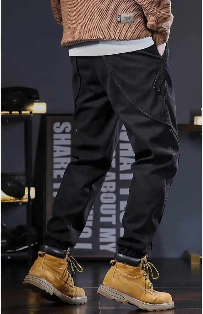 XYGJZ Men's Casual Cargo Pants Outdoor Harem Pants with Pockets RY19