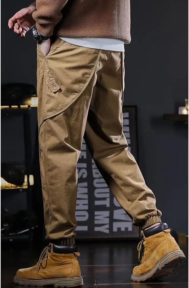 XYGJZ Men's Casual Cargo Pants Outdoor Harem Pants with Pockets RY19