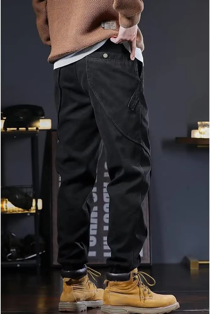 XYGJZ Men's Casual Cargo Pants Outdoor Harem Pants with Pockets RY19