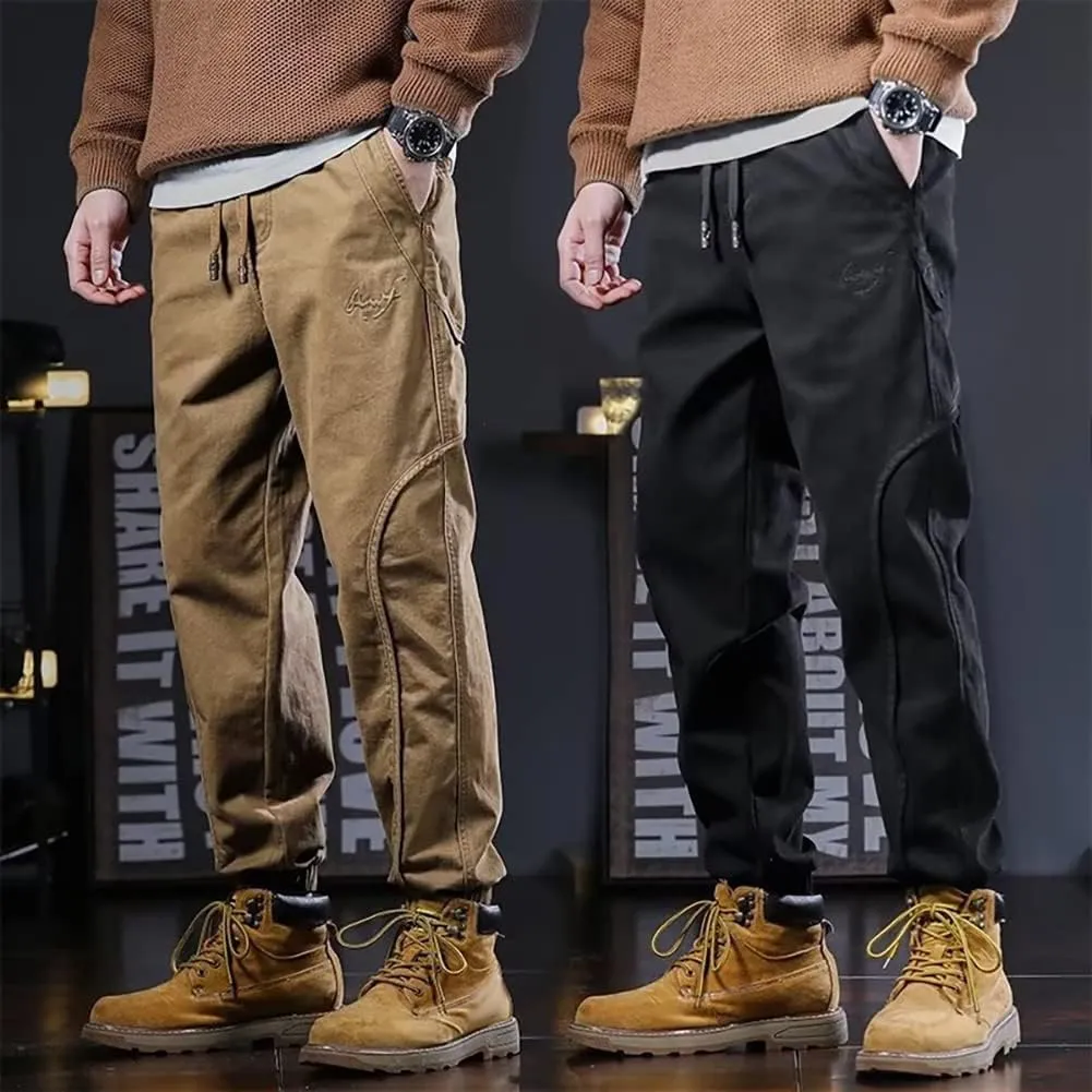 XYGJZ Men's Casual Cargo Pants Outdoor Harem Pants with Pockets RY19
