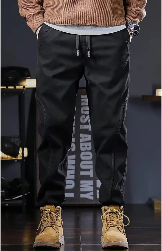 XYGJZ Men's Casual Cargo Pants Outdoor Harem Pants with Pockets RY19